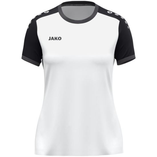 Afbeeldingen van Shirt Dynamic KM damesmaten wit/zwart/antraciet